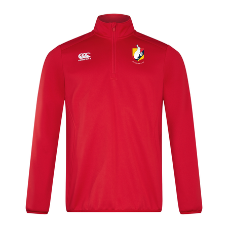 Ballyclare Rugby Club - Club 1/4 Zip Midlayer - Red