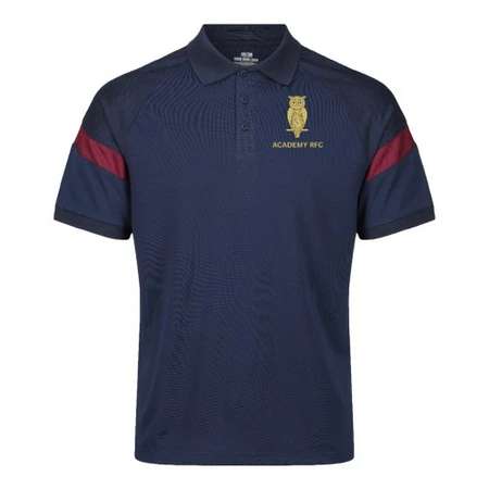 Academy Rugby Football Club - Kinetic Sports Tech Polo - Navy/Maroon