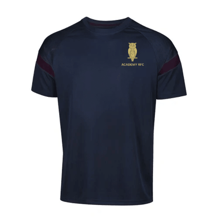 Academy Rugby Football Club - Kinetic Sports Tech Tee - Navy/Maroon -Stash Shop- Stash Shop