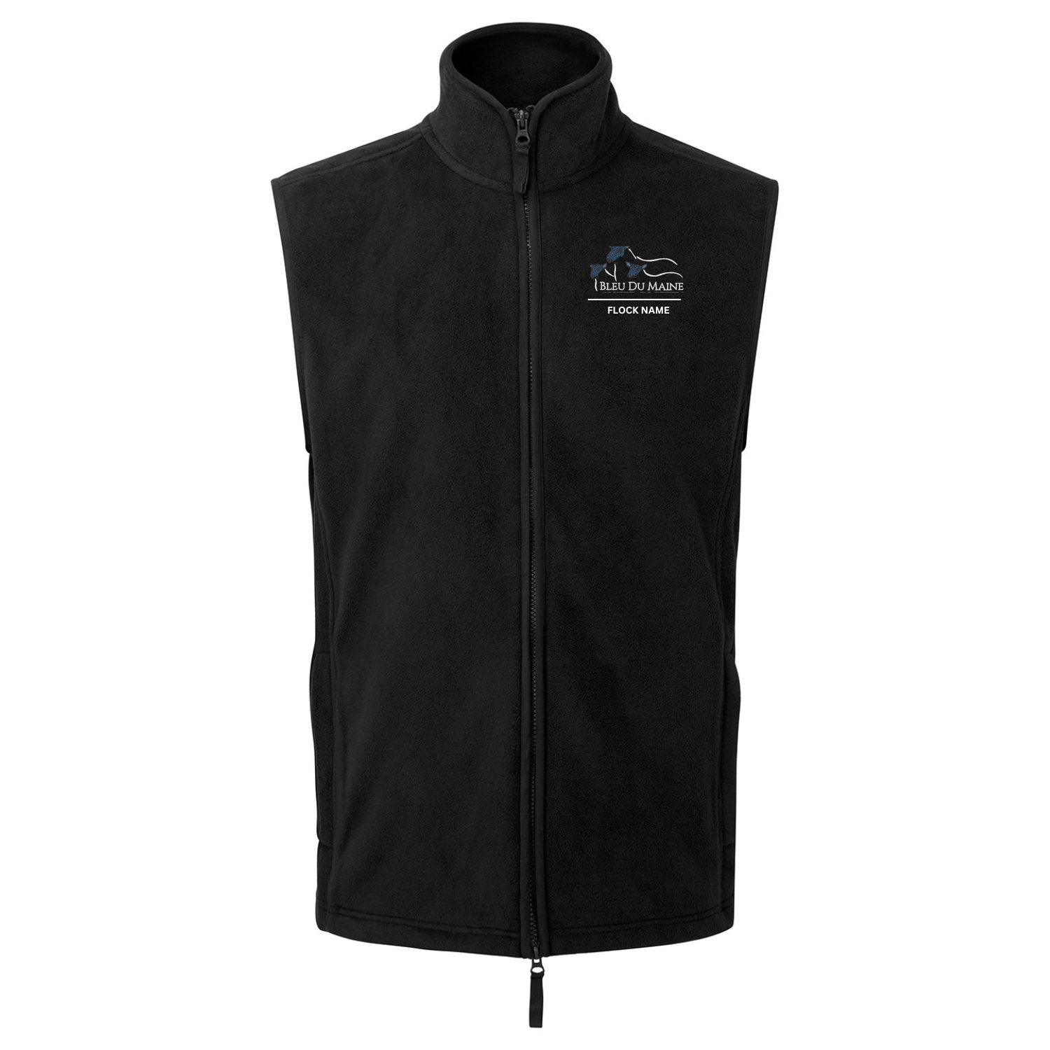 Bleu Du Maine Sheep Society Mens Fleece Gilet - Stash Shop - Stash Shop