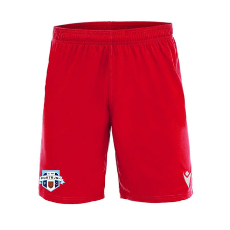 Portrush FC - Match Short - Red - Macron - Stash Shop
