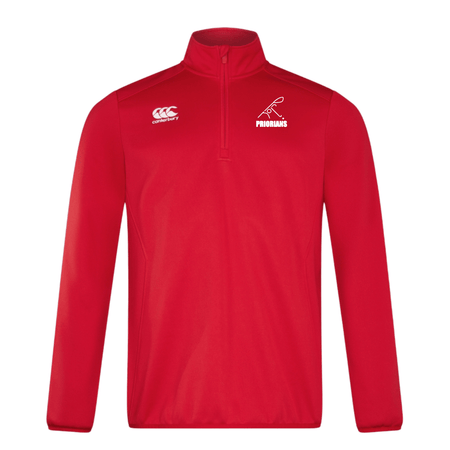 Priorians Hockey Club - Club 1/4 Zip Midlayer - Red - Canterbury - Stash Shop