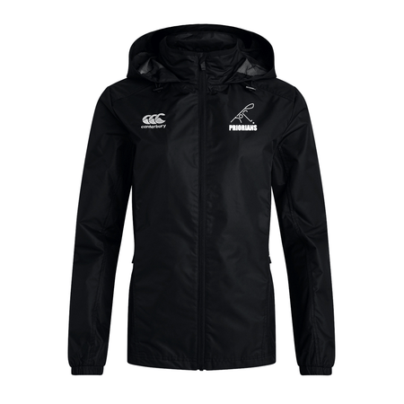 Priorians Hockey Club - Ladies Vaposhield Full Zip Rain Jacket - Black - Canterbury - Stash Shop