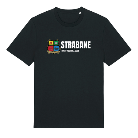 Strabane Rugby Club - Cotton Logo Tee - Black - Stash Inc. - Stash Shop