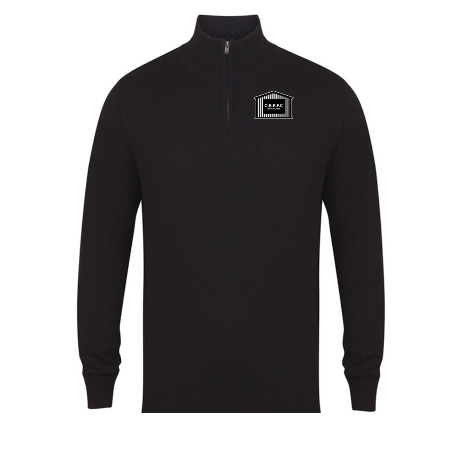 OBRFC Men's Shed - 1/4 Zip Cotton Jumper