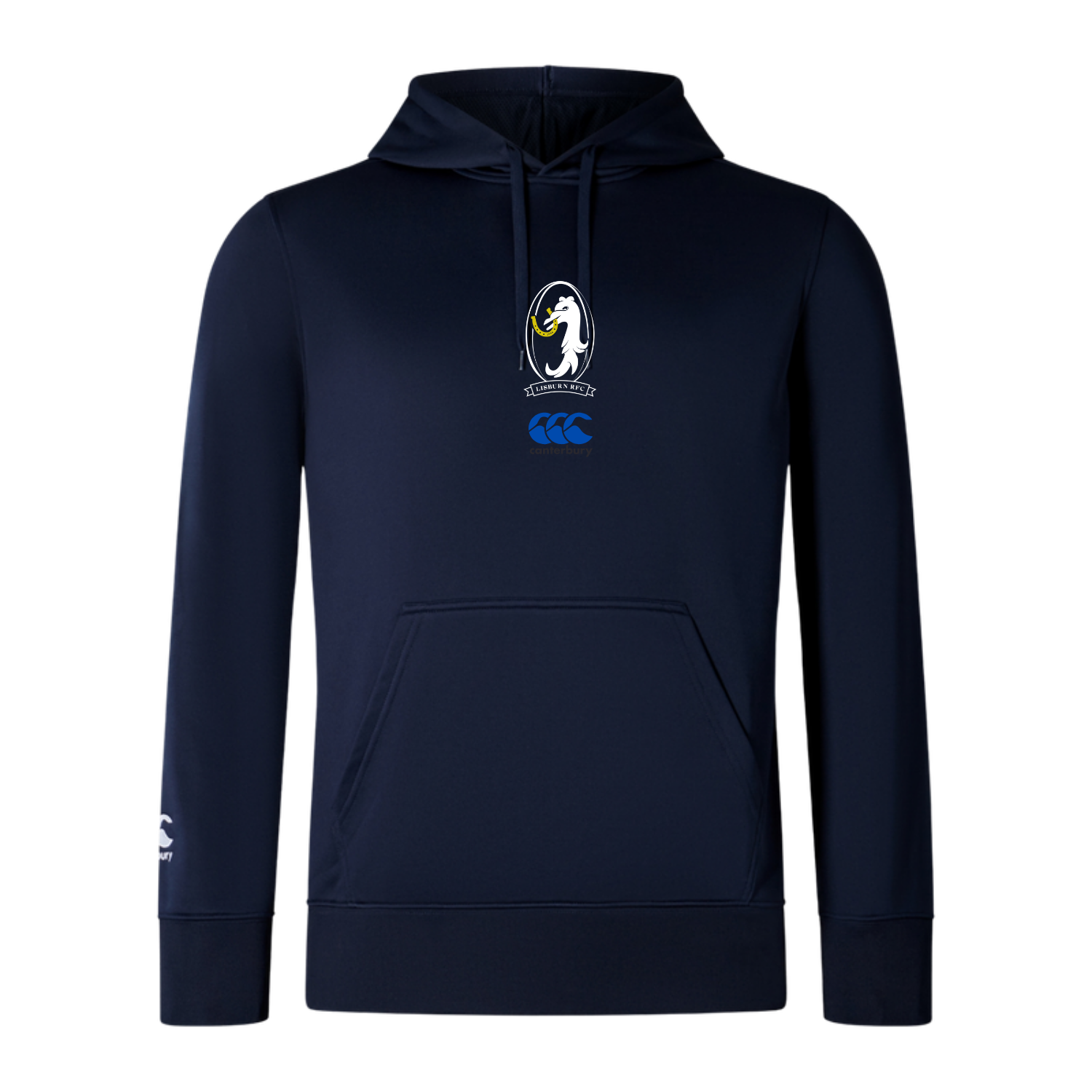 Lisburn RFC - Lightweight Poly Hoody - Navy