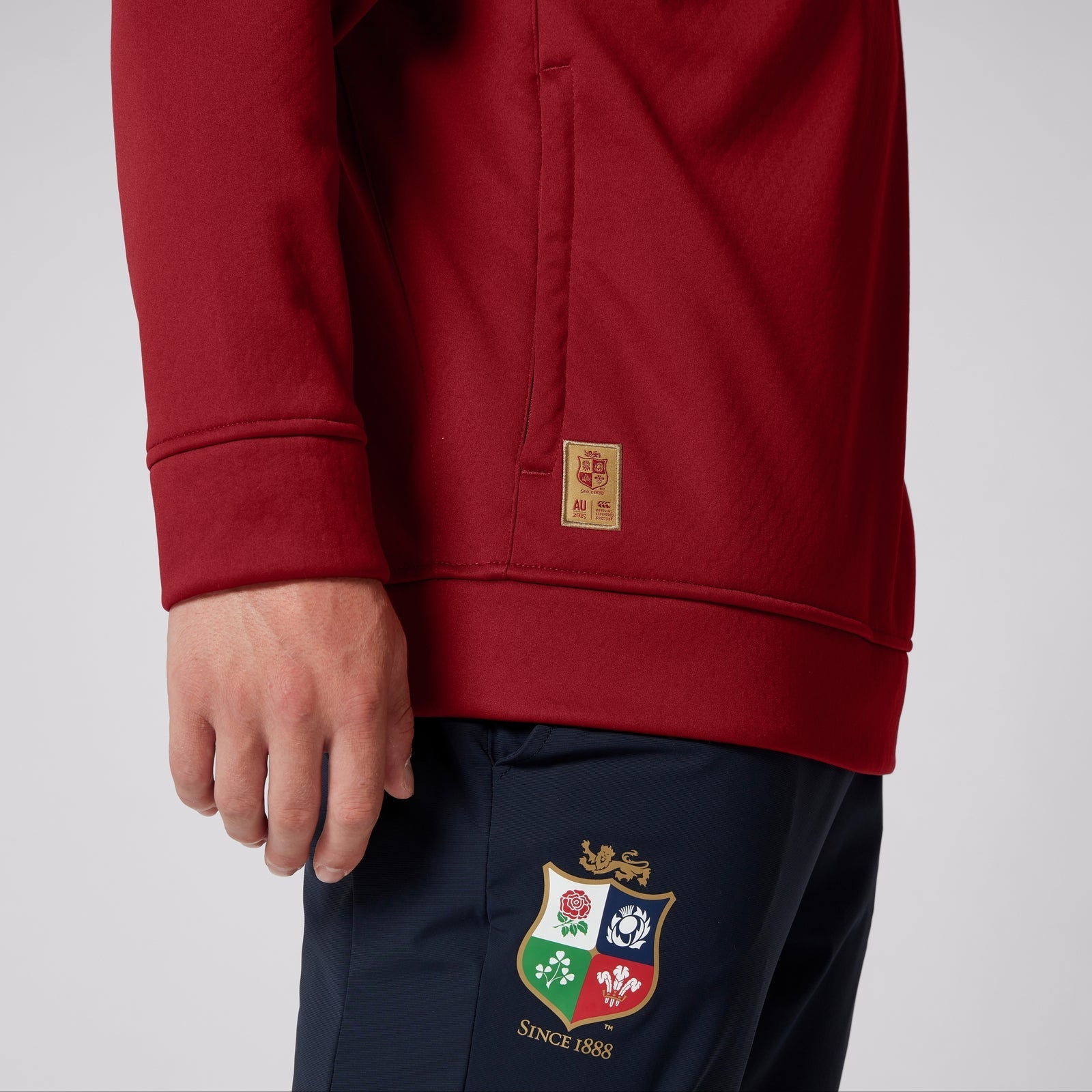 British & Irish Lions - 1/4 Zip Fleece - Red