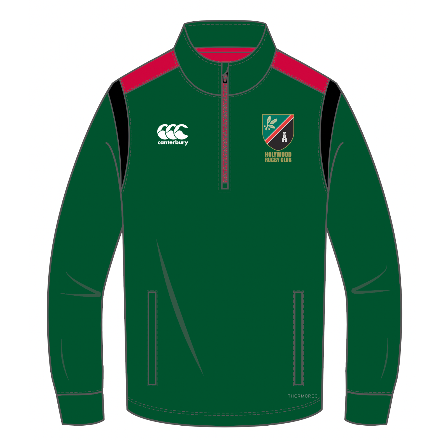 Holywood Rugby Club -  MTO Thermal 1/4 Zip