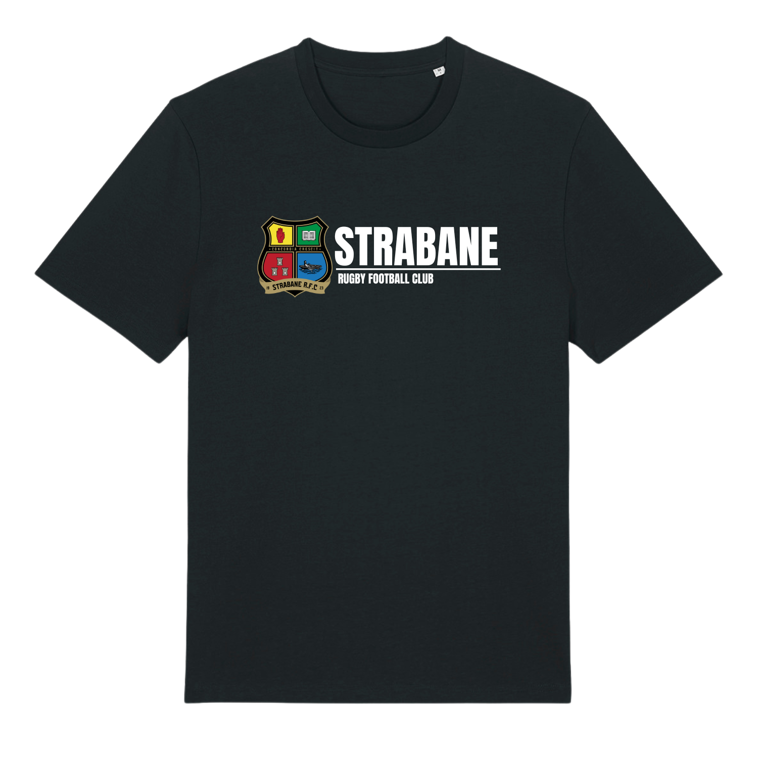 Strabane Rugby Club - Cotton Logo Tee - Black