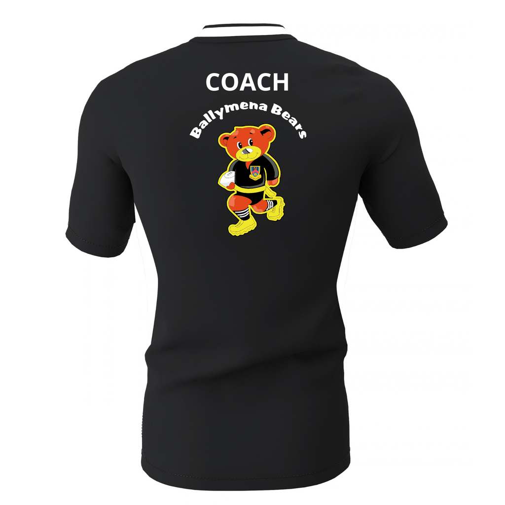 Ballymena Rugby Club - Bears - Coach Pro Training Tee - Black/White