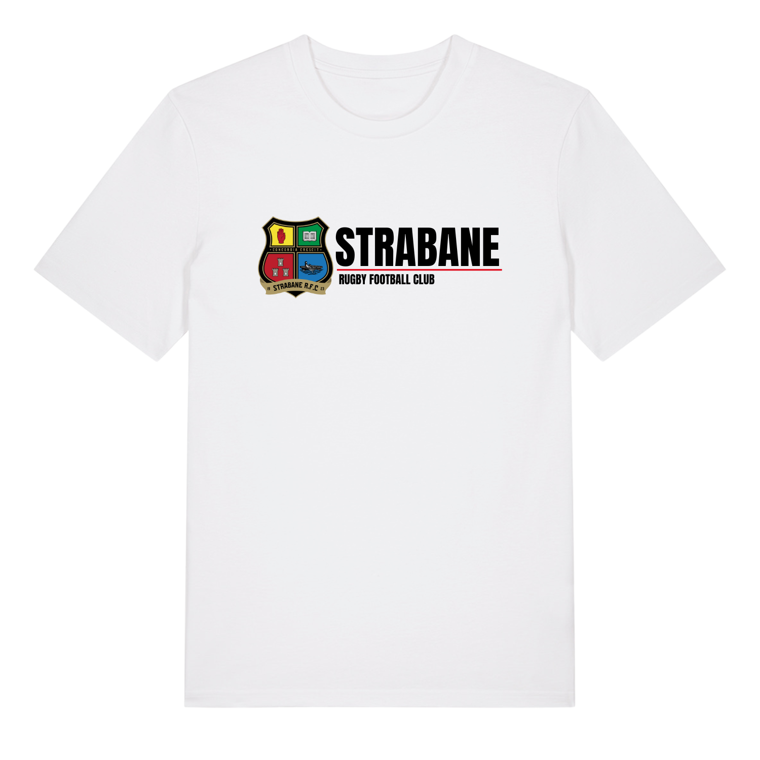 Strabane Rugby Club - Cotton Logo Tee - White