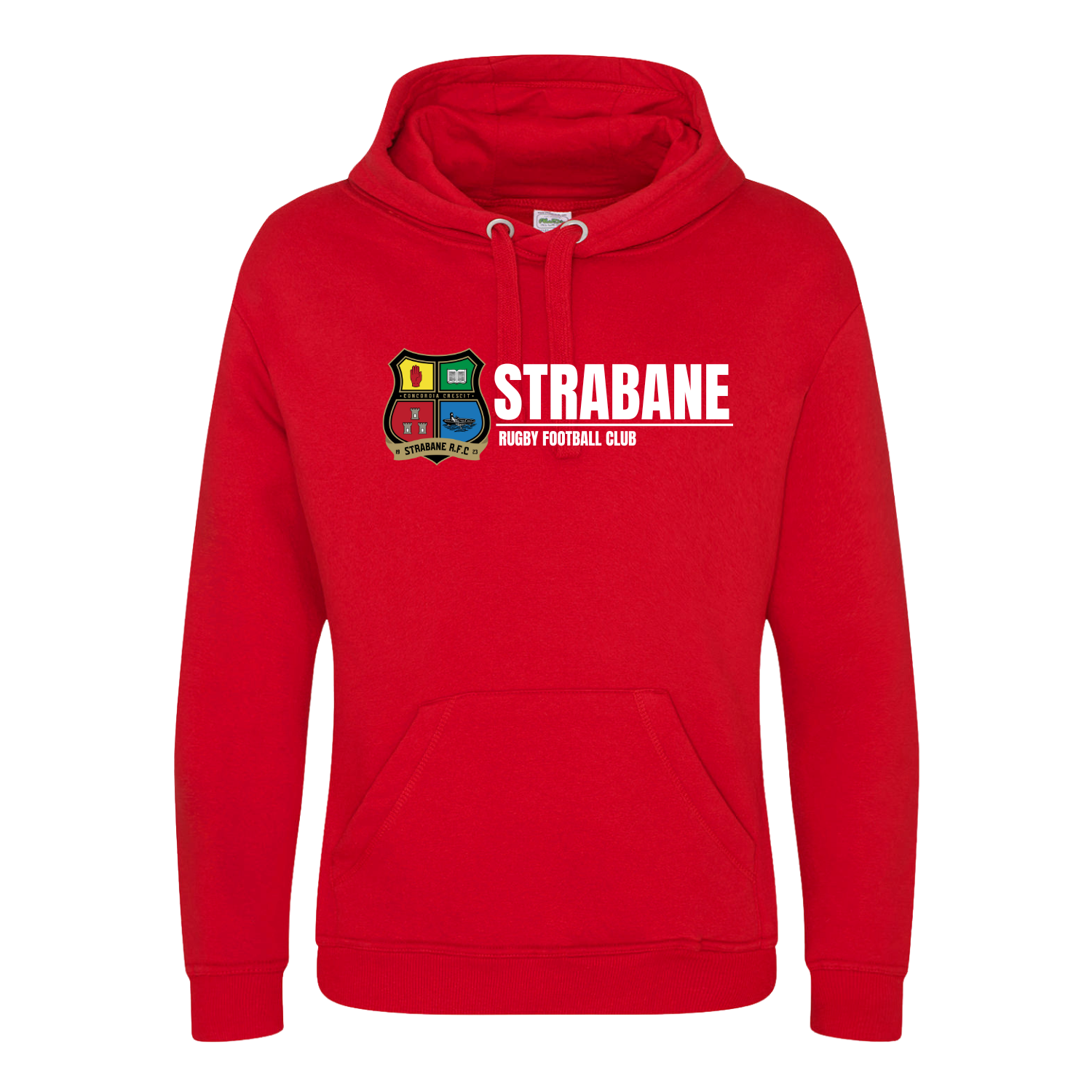 Strabane Rugby Club - Logo Hoody - Red