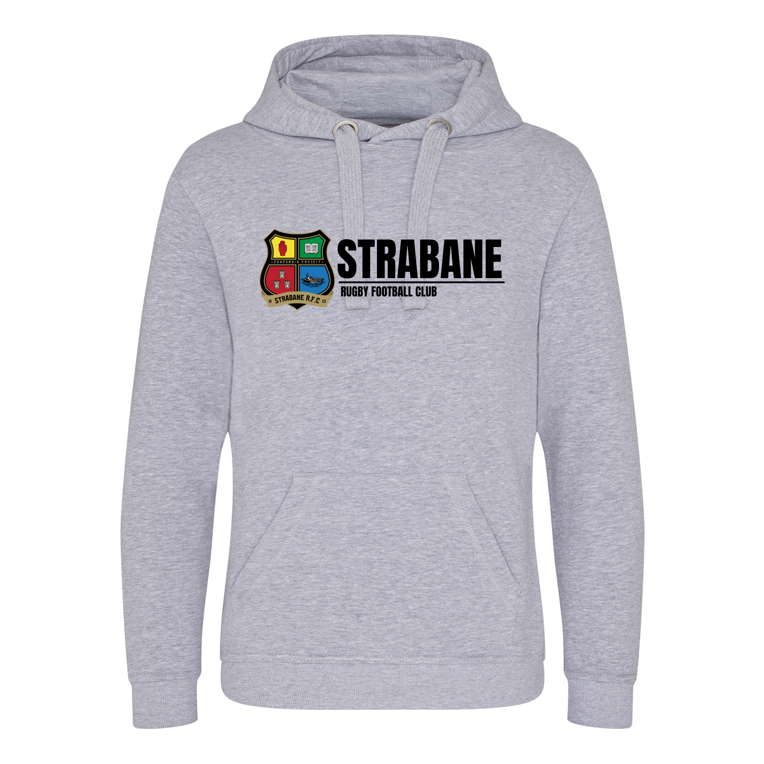 Strabane Rugby Club - Logo Hoody - Grey