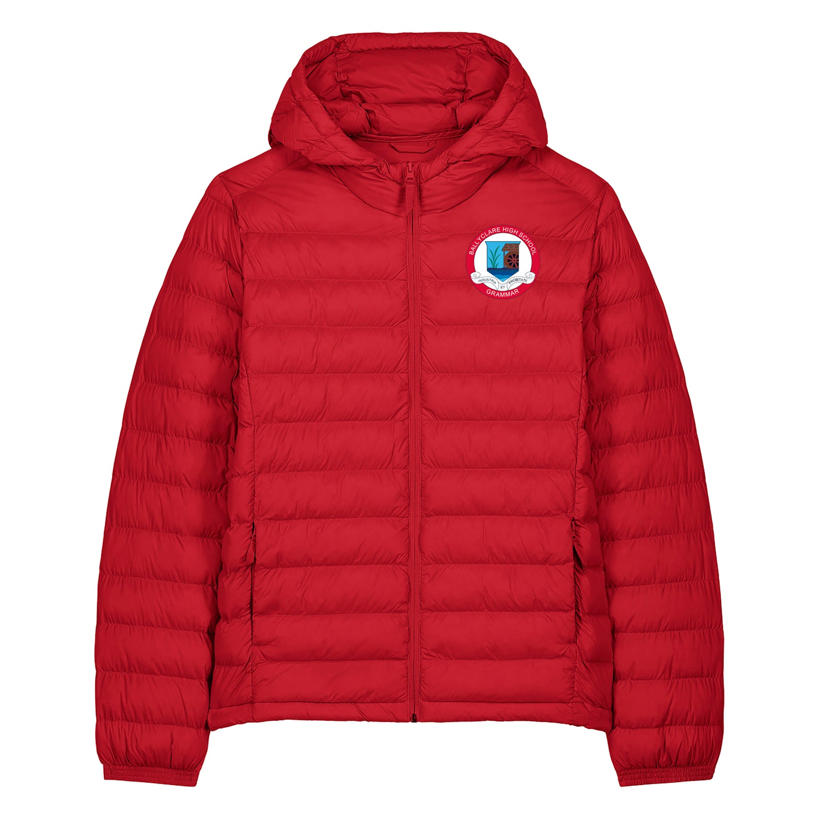 Ballyclare HS Staff Puffer - Ladies - Red