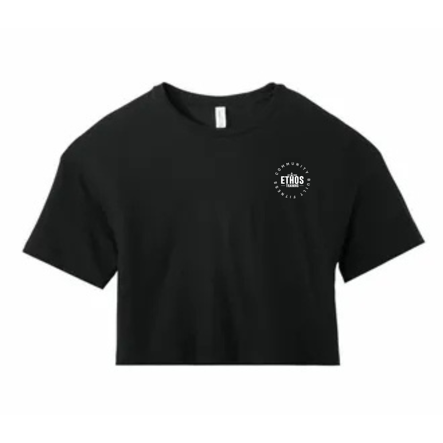 Ethos Training Ladies Cropped Tee - Washed Black