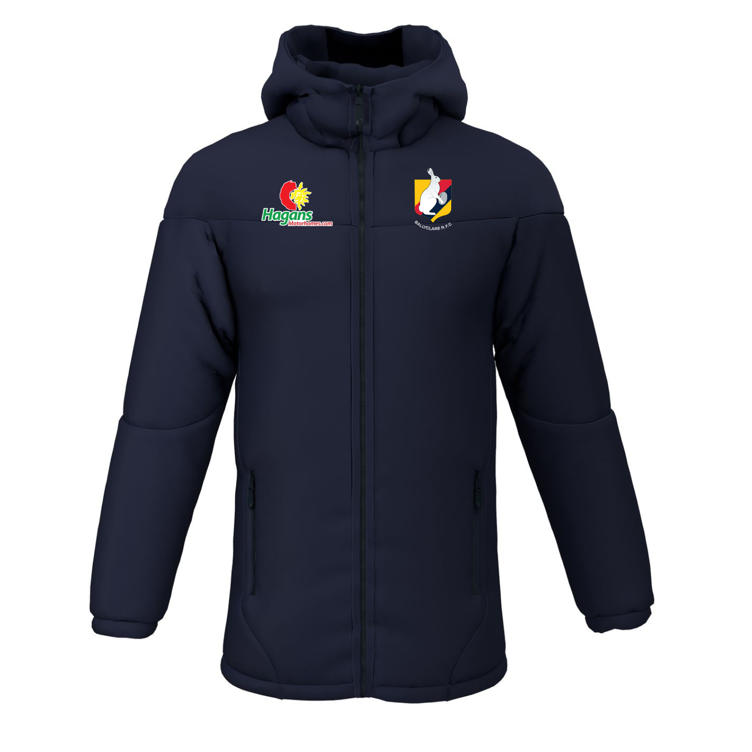 Ballyclare Rugby Club - Thermal Contoured Jacket - Navy