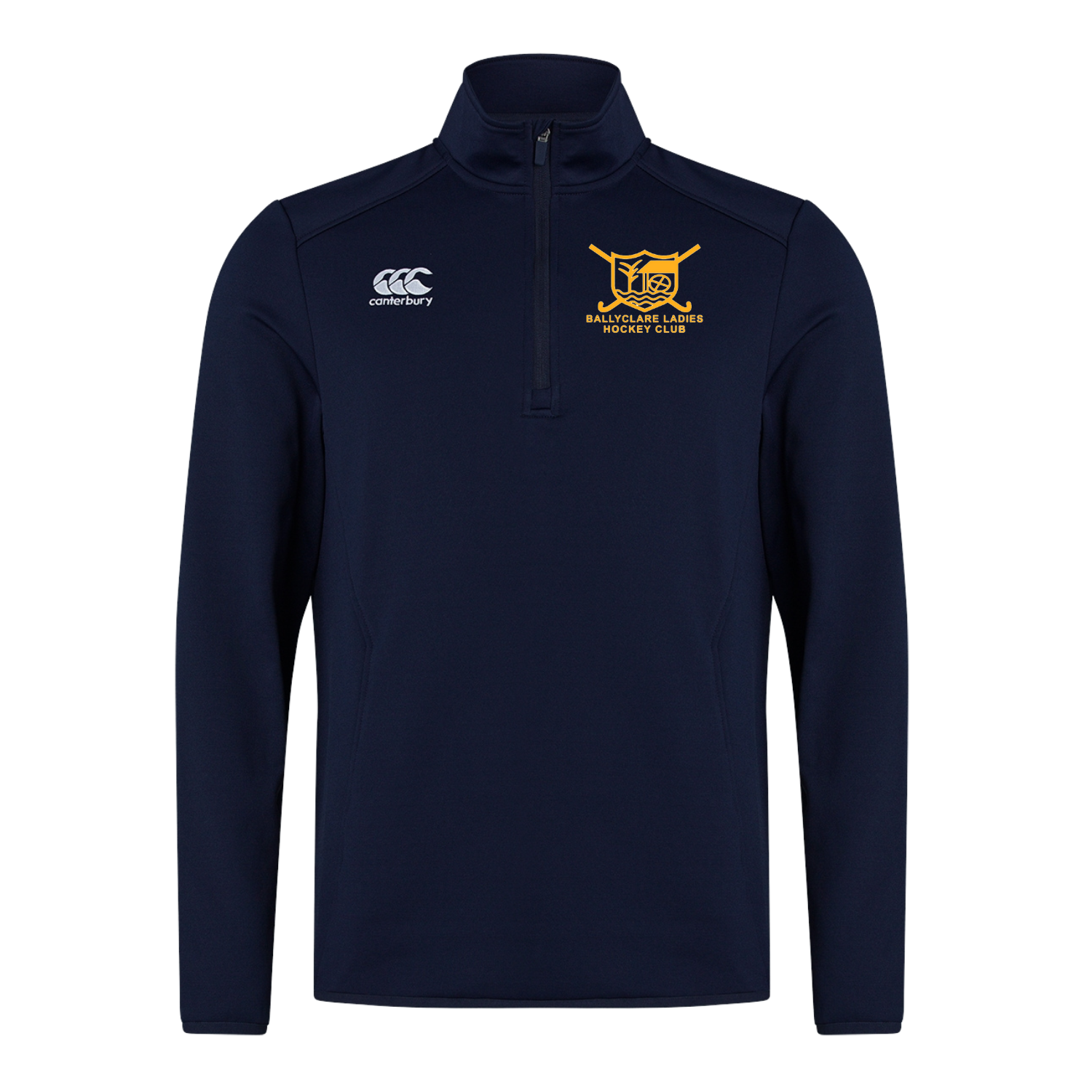 Ballyclare Ladies Hockey Club - Club 1/4 Zip Midlayer - Navy