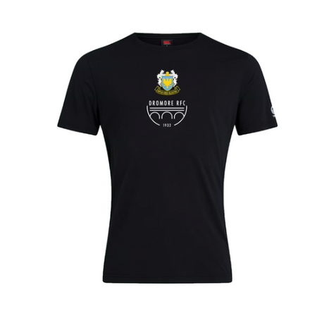 Dromore Rugby Club - Crest Tee A/W 26 - Black