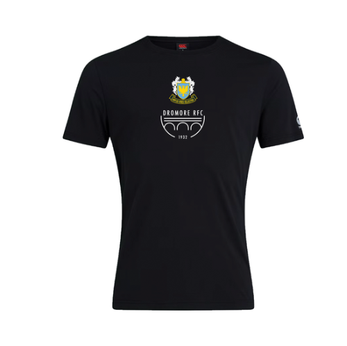 Dromore Rugby Club - Crest Tee A/W 26 - Black