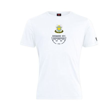 Dromore Rugby Club - Crest Tee A/W 26 - White