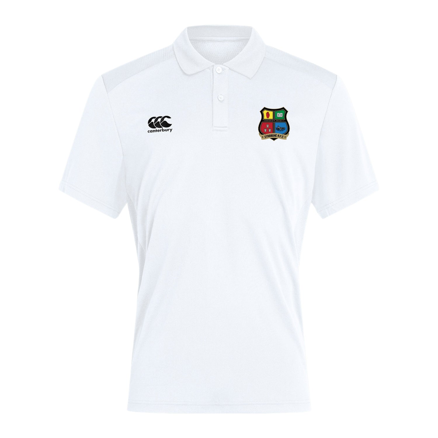 Strabane Rugby Club - Club Dry Polo - White