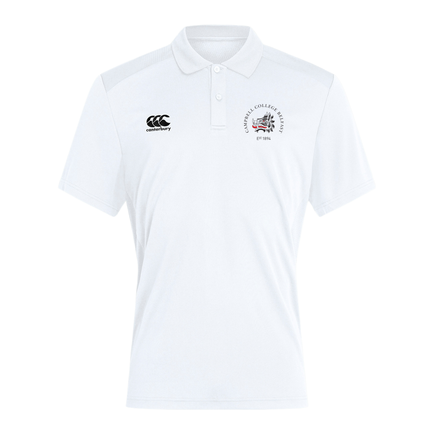 Campbell College - Club Dry Polo - White