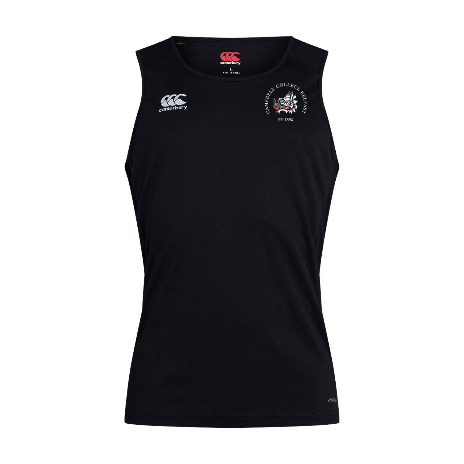 Campbell College - Club Dry Singlet - Black