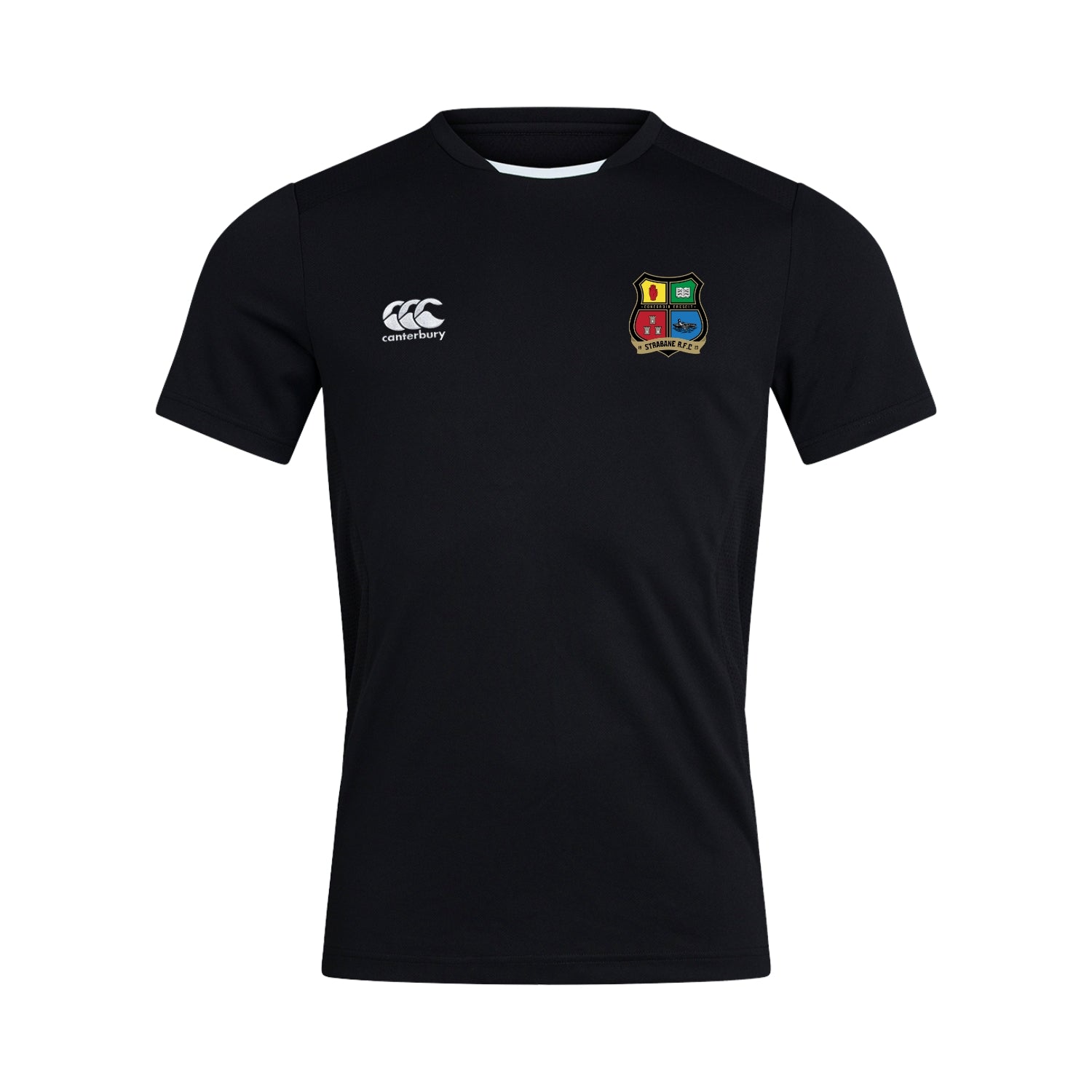 Strabane Rugby Club - Club Dry Tee - Black