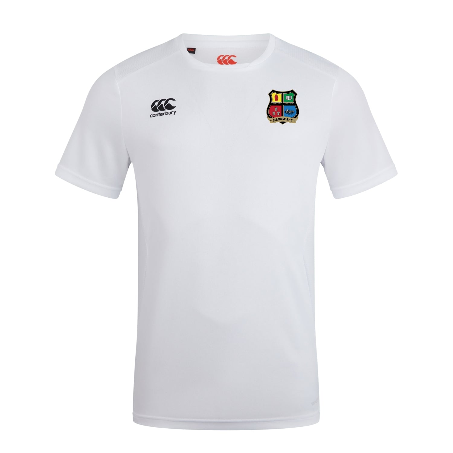 Strabane Rugby Club - Club Dry Tee - White