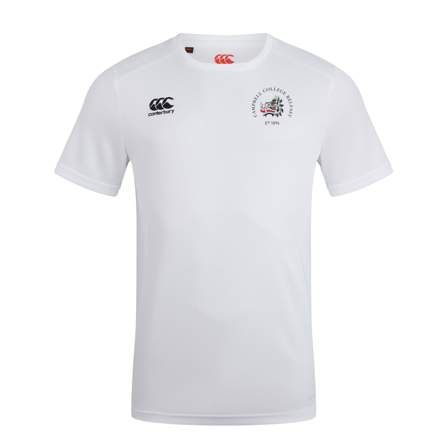 Campbell College - Club Dry Tee - White