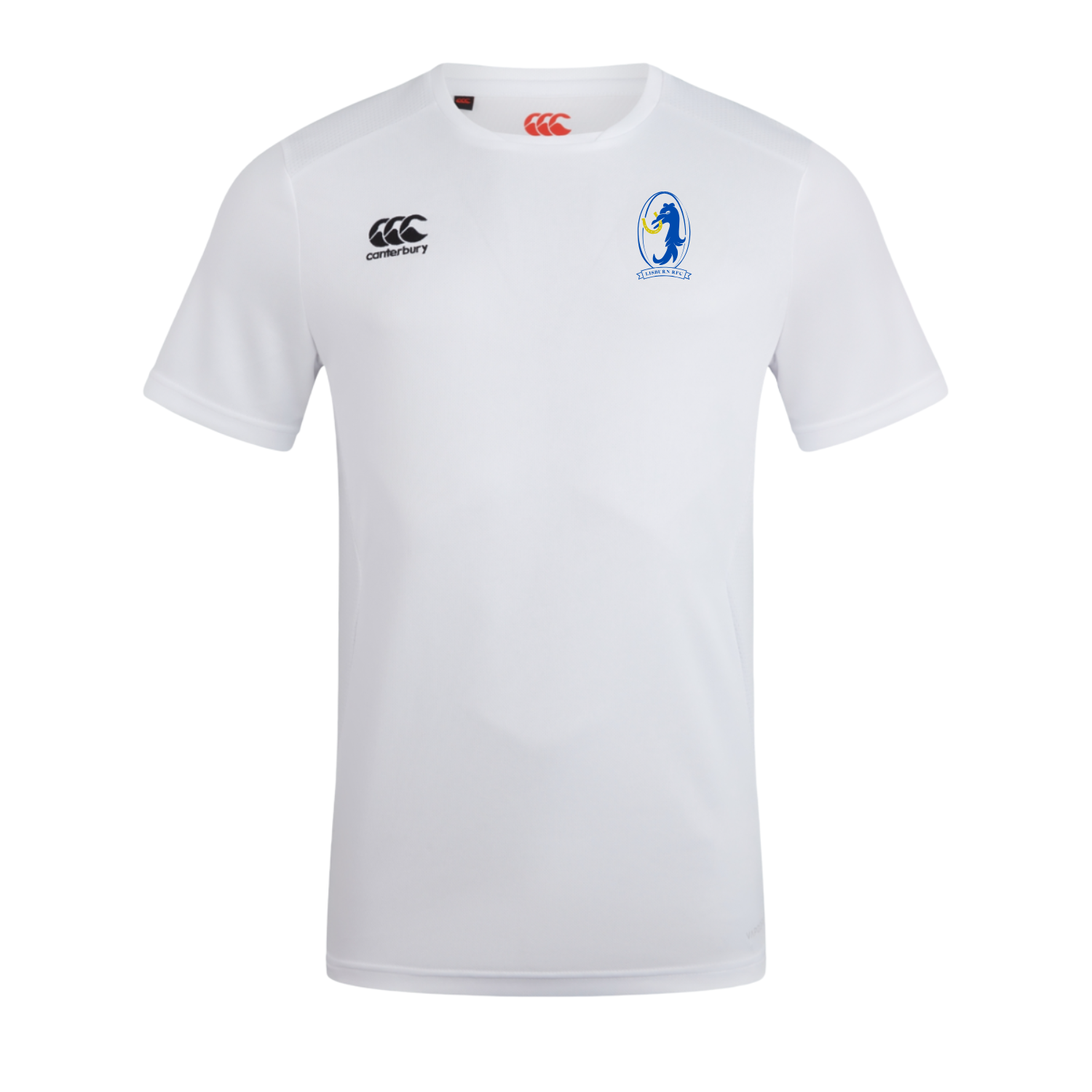 Lisburn Rugby Club - Club Dry Tee - White