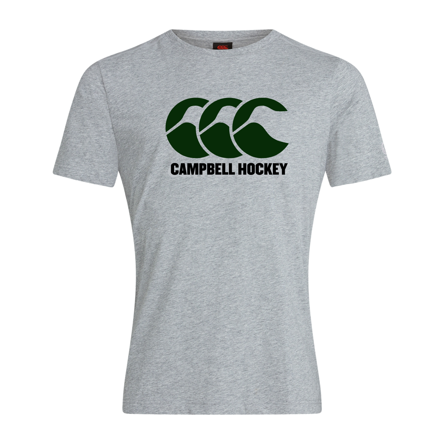 Campbell College - Cotton Hockey Tee - Grey