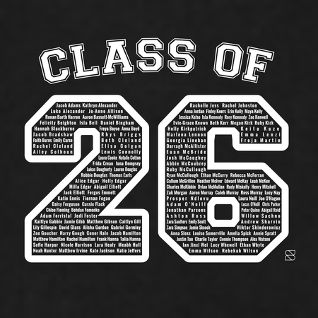 Down High School Leavers 26 -  Black Hoody