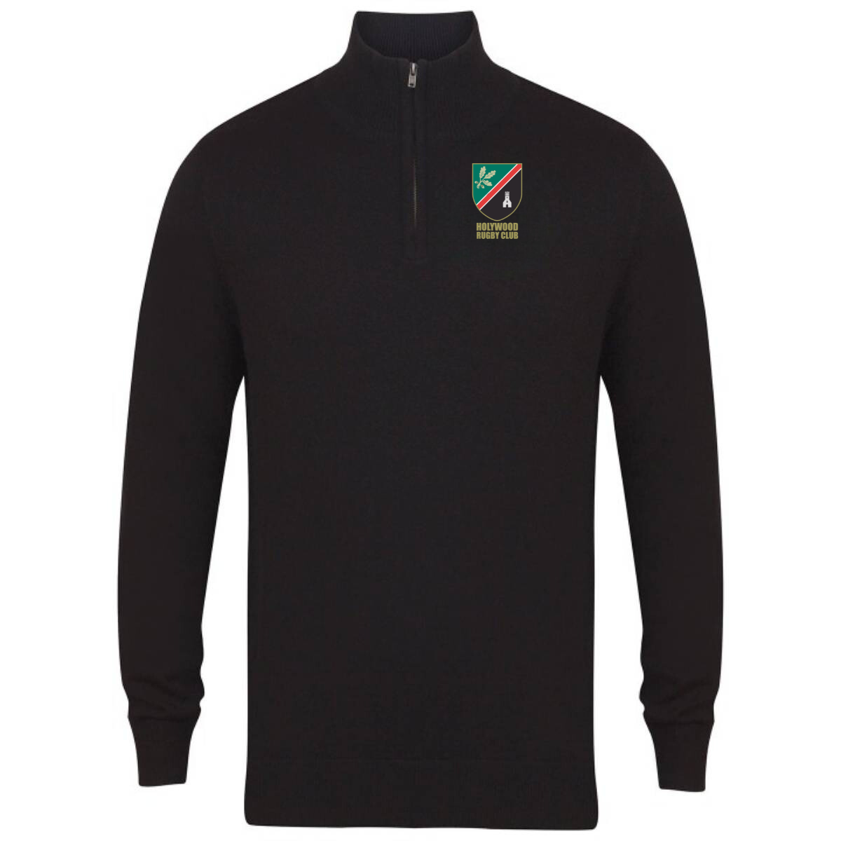 Holywood Rugby Club - 1/4 Zip Cotton Jumper