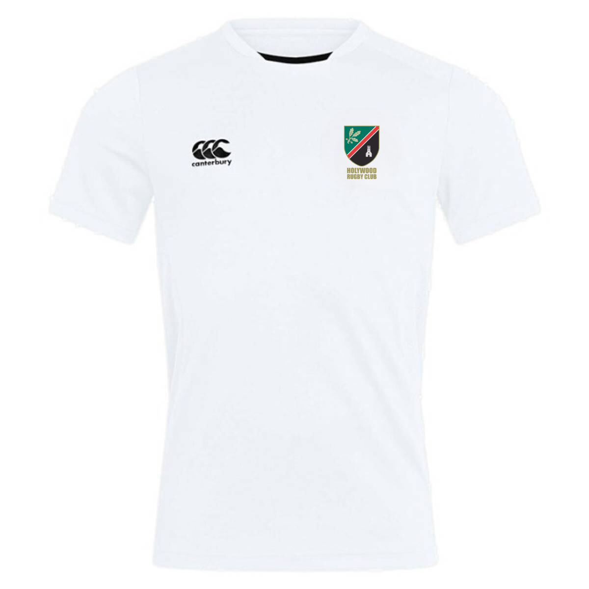 Holywood Rugby Club - Club Dry Tee - White