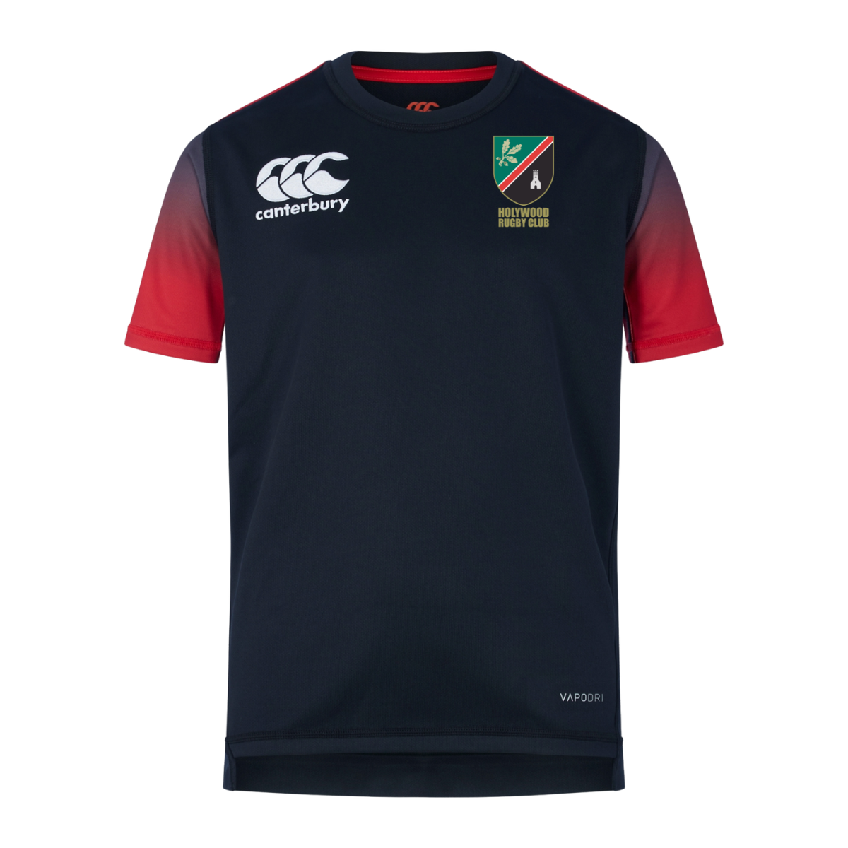 Holywood Rugby Club - Club Training Jersey - Black / Red