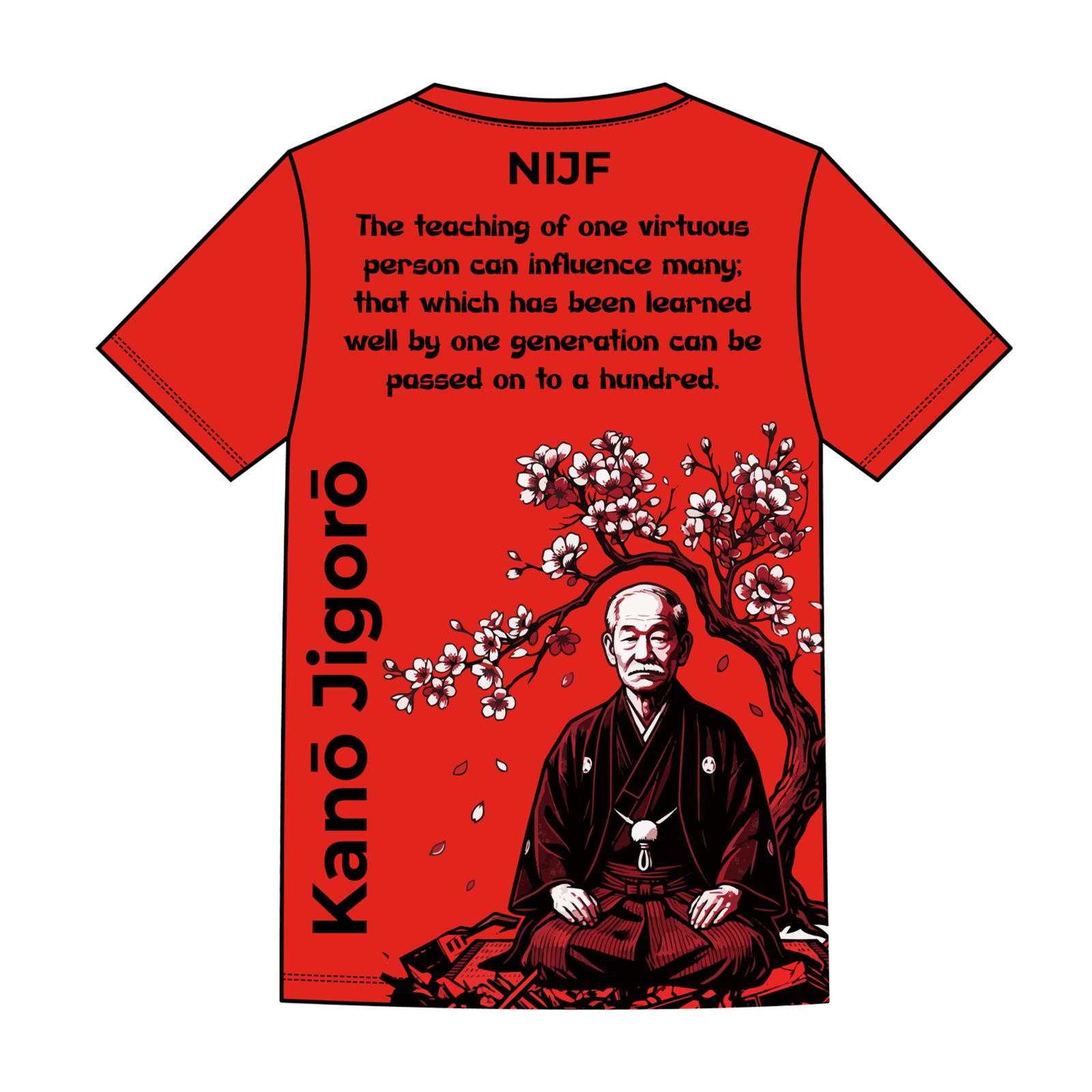 NI Judo - Red Rashguard Tee