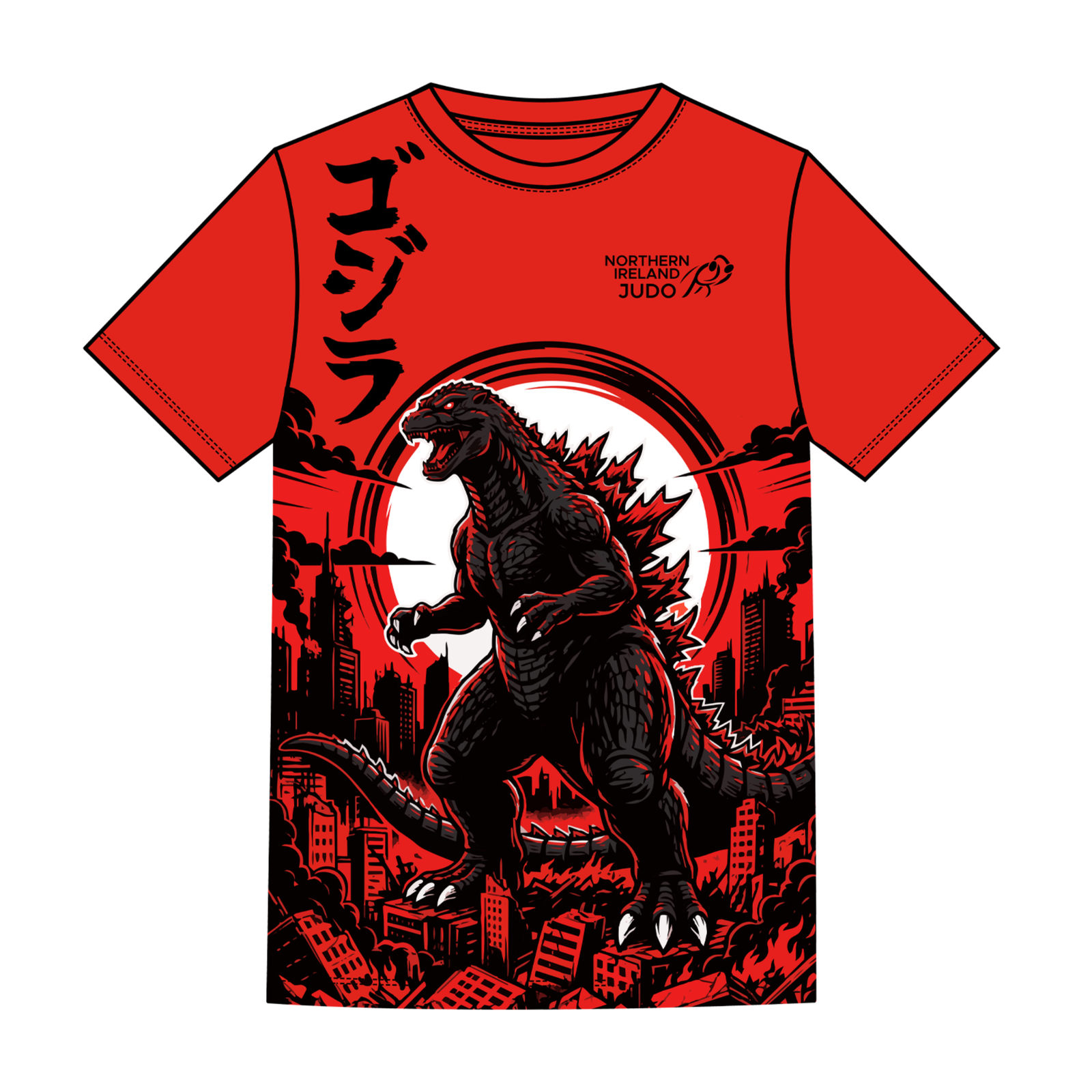 NI Judo - Red Rashguard Tee