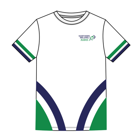 NI Judo - White Rashguard Tee