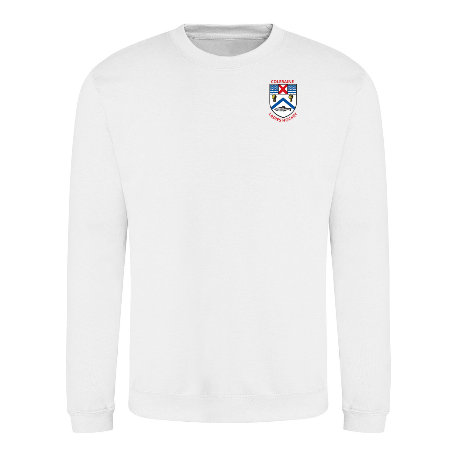 Coleraine Ladies Hockey - White Crew Neck Sweatshirt