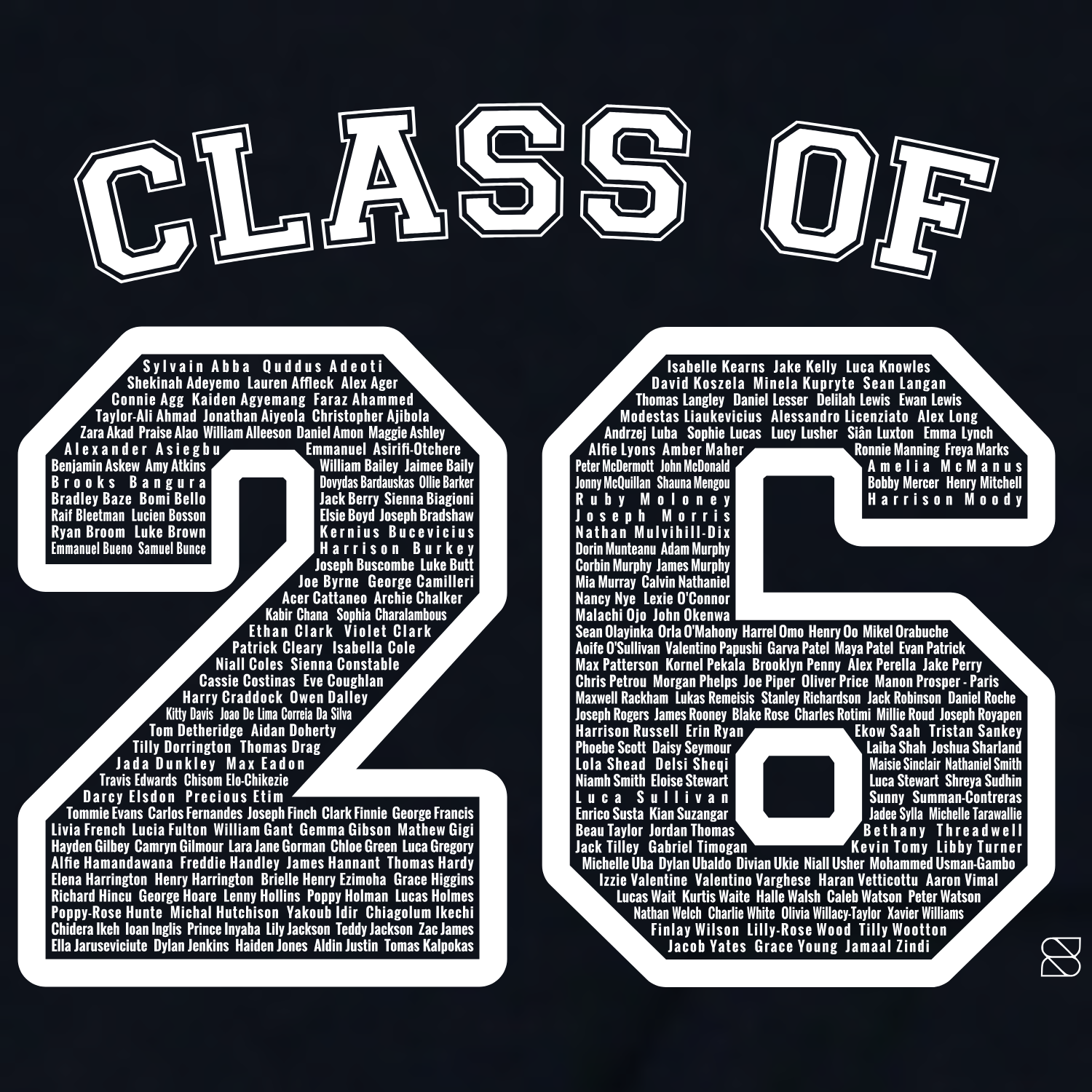 The Campion School 2026 Leavers Deluxe Hoody - True Navy