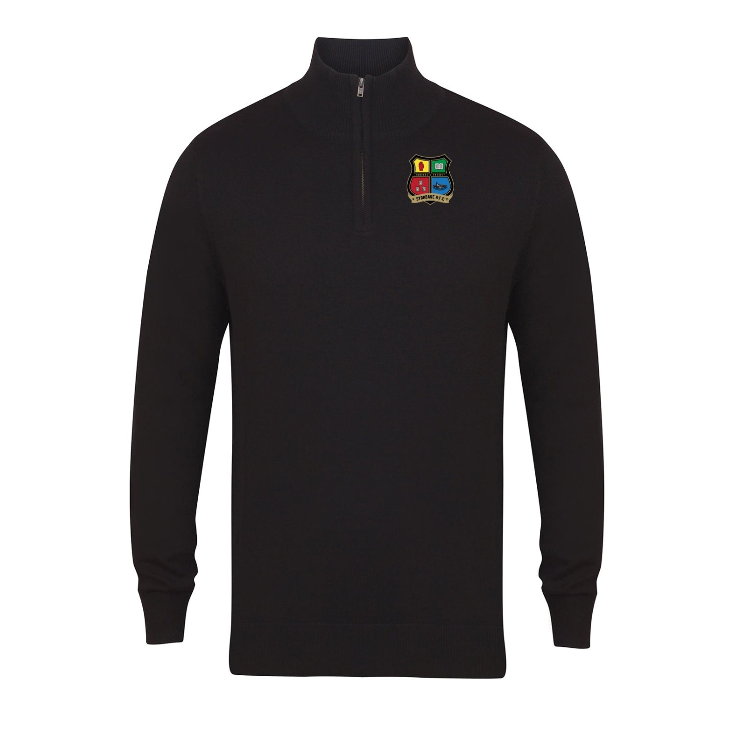 Strabane Rugby Club - 1/4 Zip Cotton Jumper