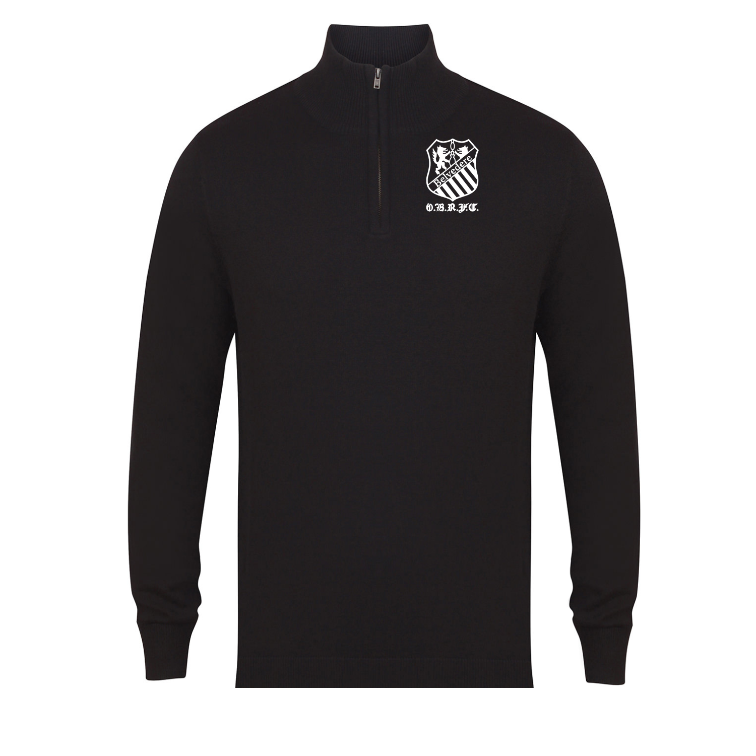 Old Belvedere Rugby Club - 1/4 Zip Cotton Jumper