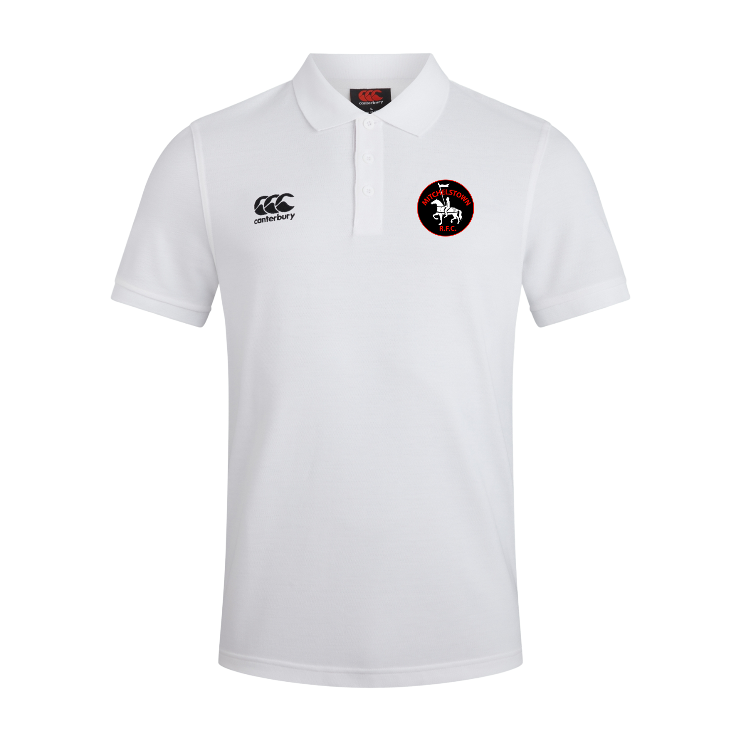 Mitchelstown Rugby Club - Cotton Waimak Poloshirt - White