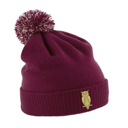 Academy Rugby Football Club Snowstar® beanie - Burgundy/Off White