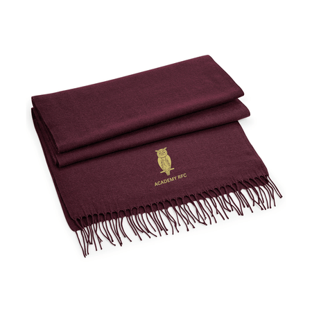 Academy Rugby Football Club Classic woven scarf - Burgundy -Stash Shop- Stash Shop