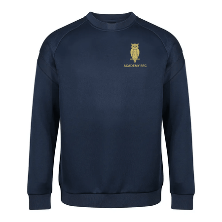 Academy Rugby Football Club - Kinetic Sports Crew Neck Tech Top - Navy -Stash Shop- Stash Shop