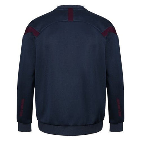 Academy Rugby Football Club - Kinetic Sports Crew Neck Tech Top - Navy/Maroon -Stash Shop- Stash Shop