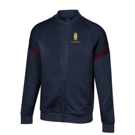 Academy Rugby Football Club - Kinetic Sports Full Zip Track Jacket - Navy/Maroon