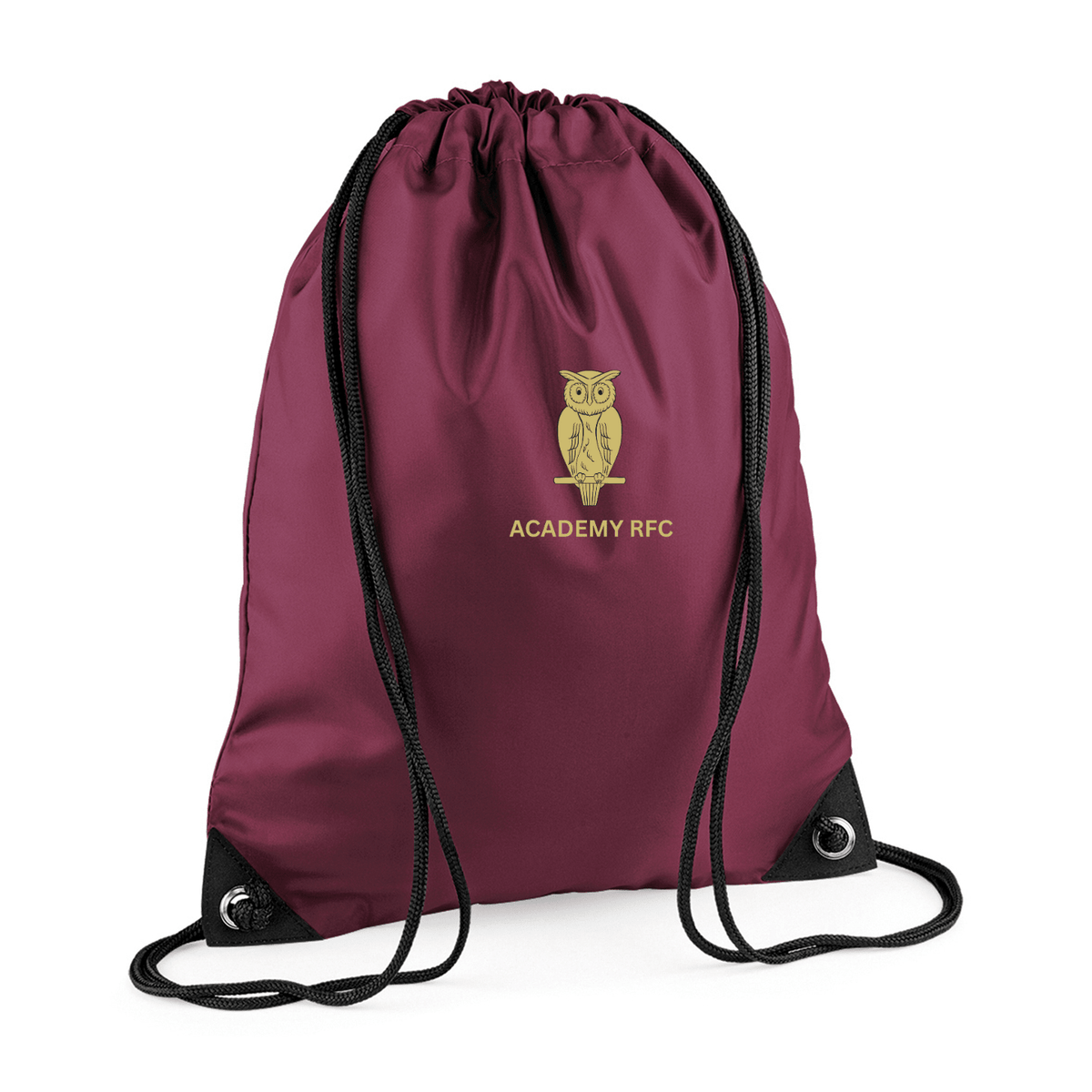 Academy Rugby Football Club Premium gymsac - Burgundy -Stash Shop- Stash Shop